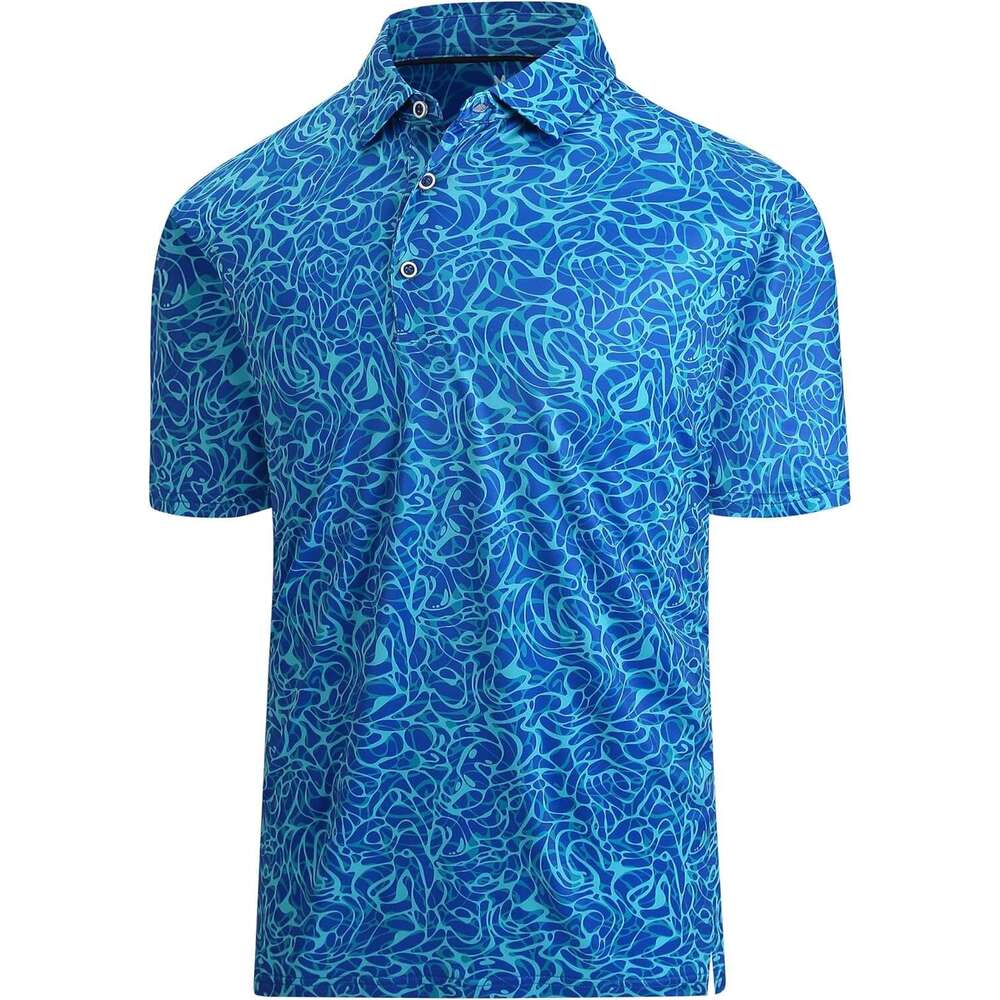 Fashion Mens Polo shirt Premium ventilate Golf Shirts for Men Dry Fit Performance Short Sleeve Collared Shirt Casual tops summer clothes Short sleeve 