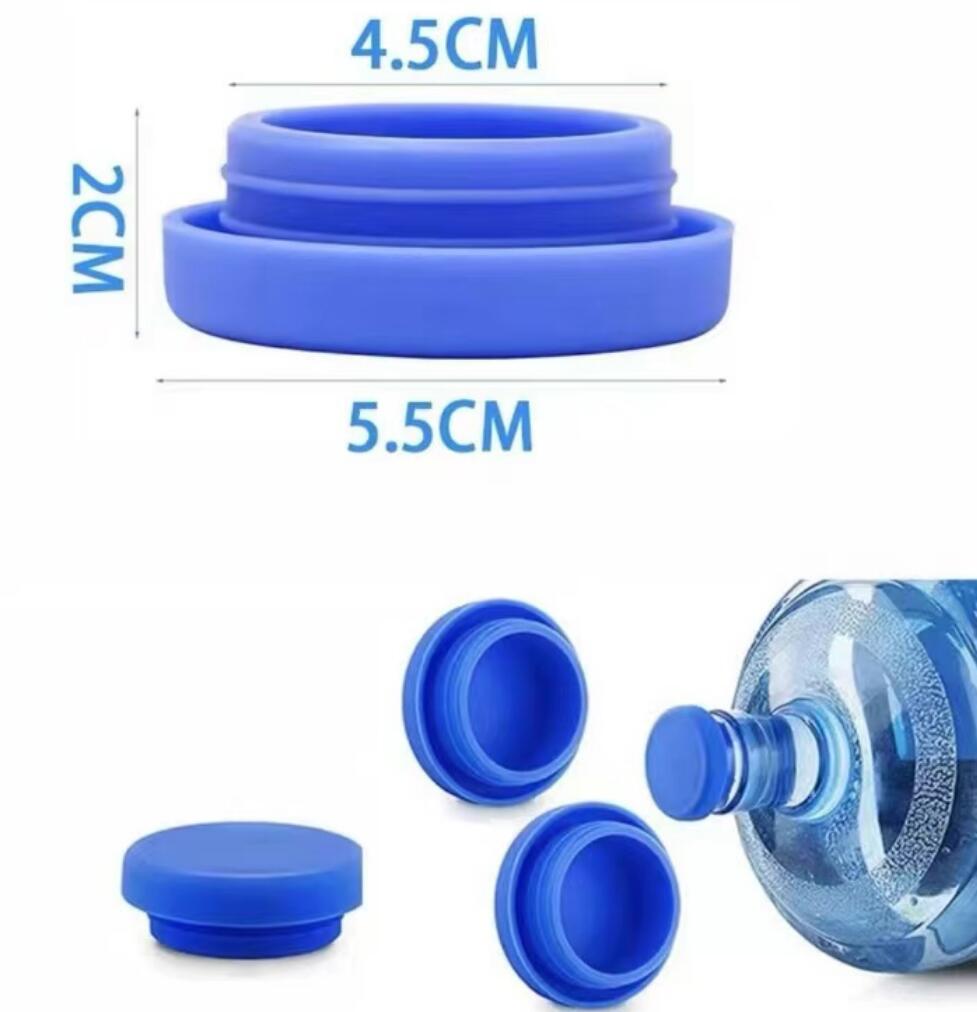 UPS 5 Gallon Water Jug Drinkware Lid Cap Silicone Spill Resistant Reusable Replacement Cap Fits 55mm Bottles 7.22
