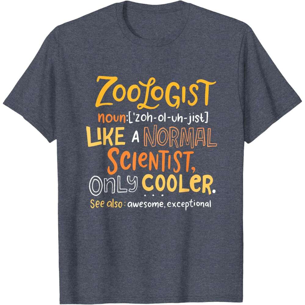 T shirt Mens Awesome Zoologist Definition Funny Zoology Science T-Shirt shirts tshirt graphic tee Casual tops summer clothes Short sleeve Free shippin