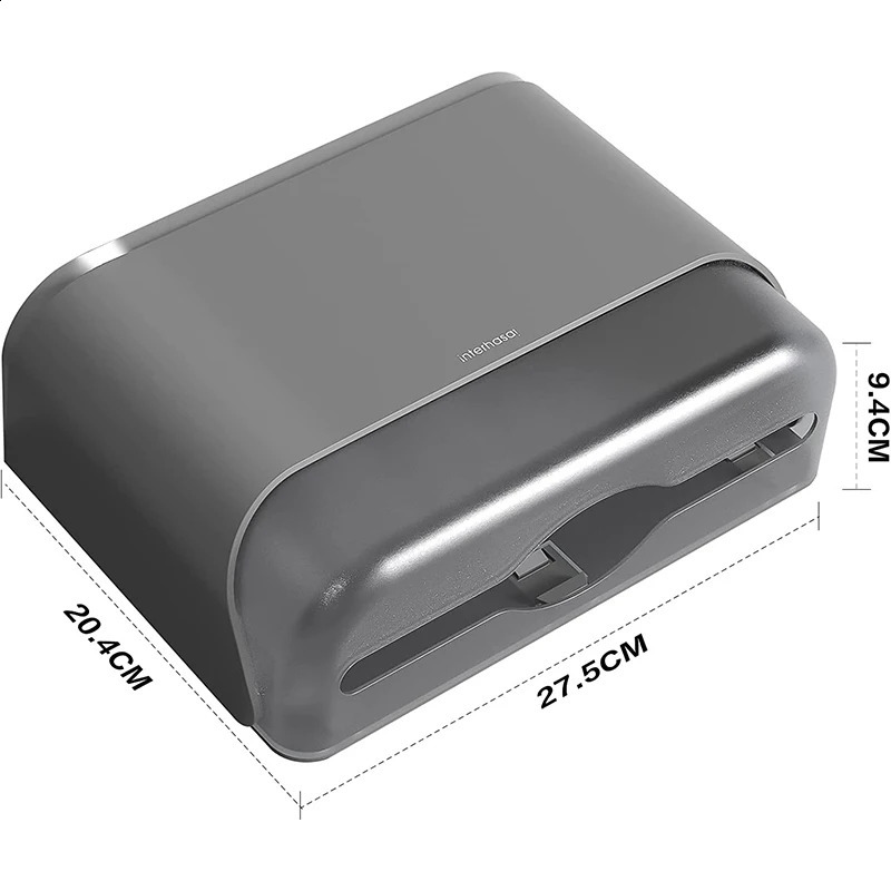 interhasa Paper Towel Dispenser Wall Tissue Dispenser Paper Towel Holder Punch Free Towel Dispenser for Bathroom Toilet 240805