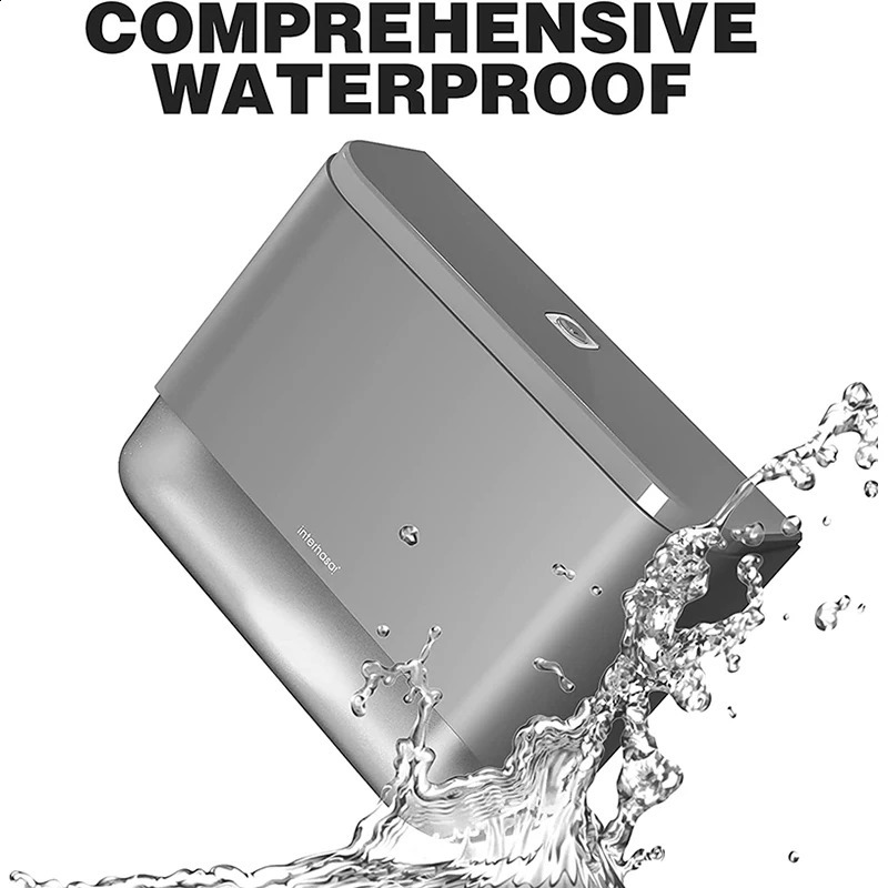 interhasa Paper Towel Dispenser Wall Tissue Dispenser Paper Towel Holder Punch Free Towel Dispenser for Bathroom Toilet 240805