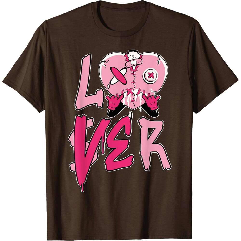 T shirt Mens Loser Lover Pink Drip Heart Matching Tee For Men Women T-Shirt shirts tshirt graphic tee Casual tops summer clothes Short sleeve Free shi