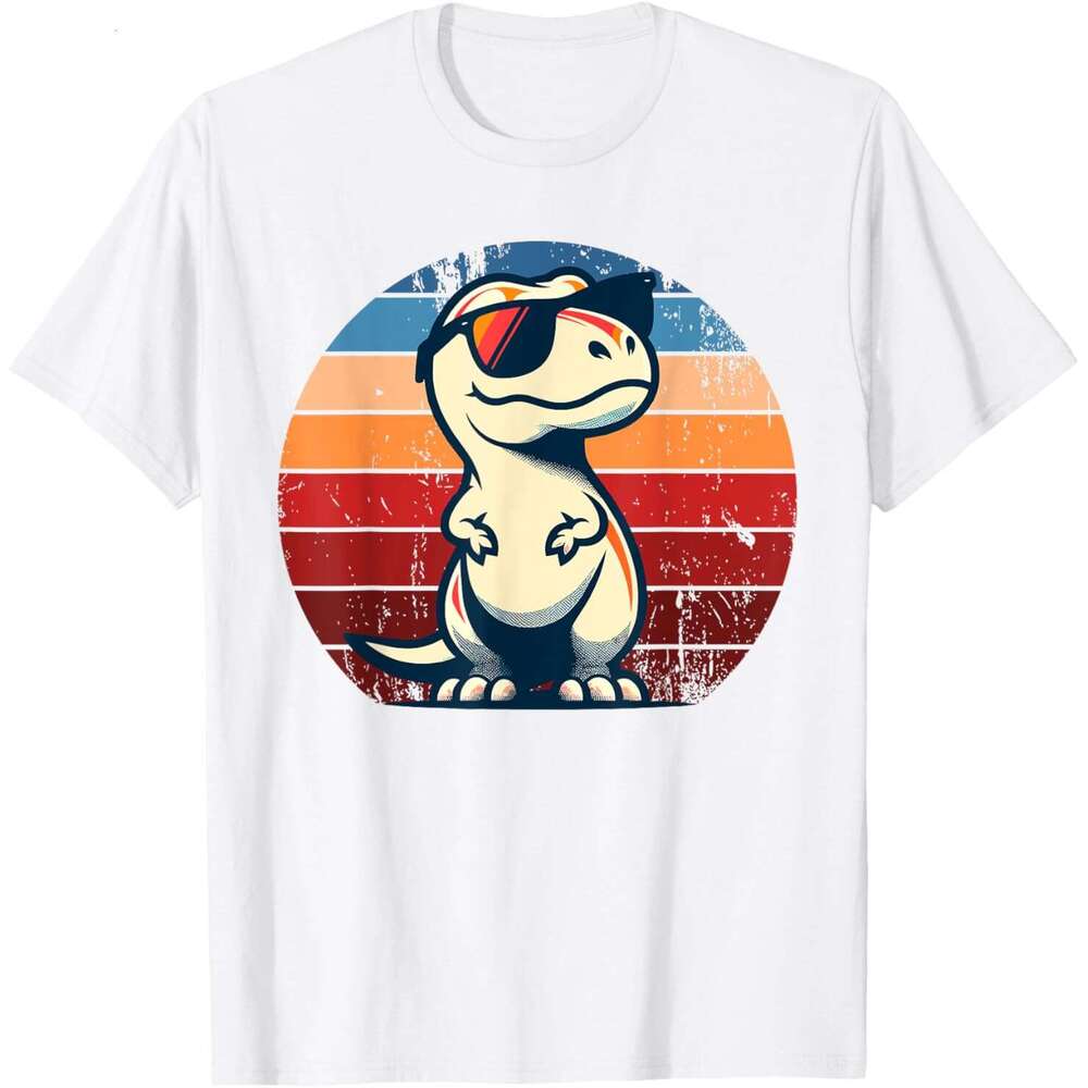 T shirt Mens T-Rex Retro Novelty Men Kids Women Funny Dinosaur T-Shirt shirts tshirt graphic tee Casual tops summer clothes Short sleeve Free shipping