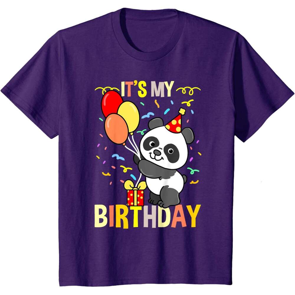 T shirt Mens Its My Birthday Panda Animal T-Shirt shirts tshirt graphic tee Casual tops summer clothes Short sleeve Free shipping