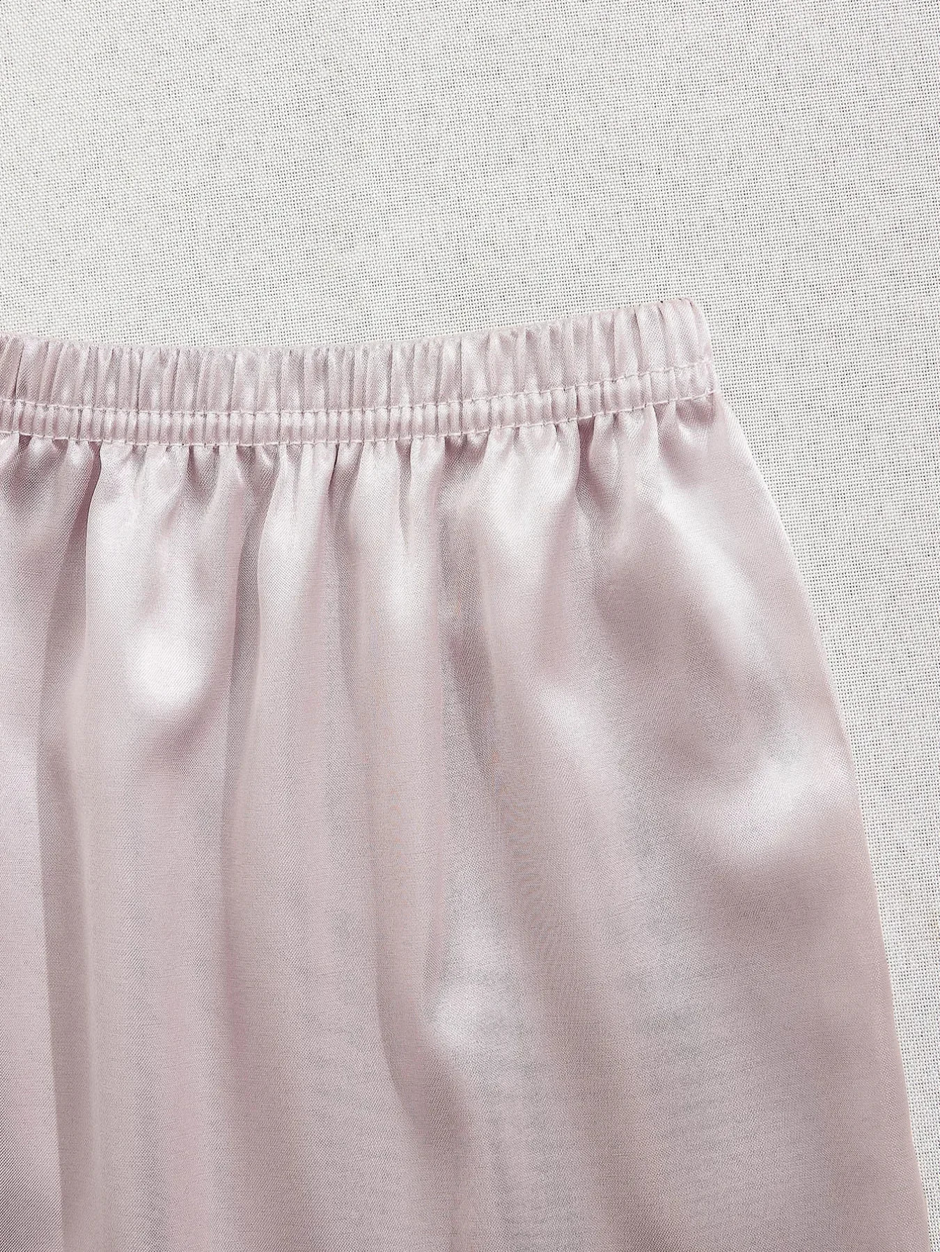 Satin Pajama Set for Women 3 Sets Short Sleeve Lapel Top and Elastic Waistband Shorts Soft Sleepwear Loungewear Summer Pjs Sets