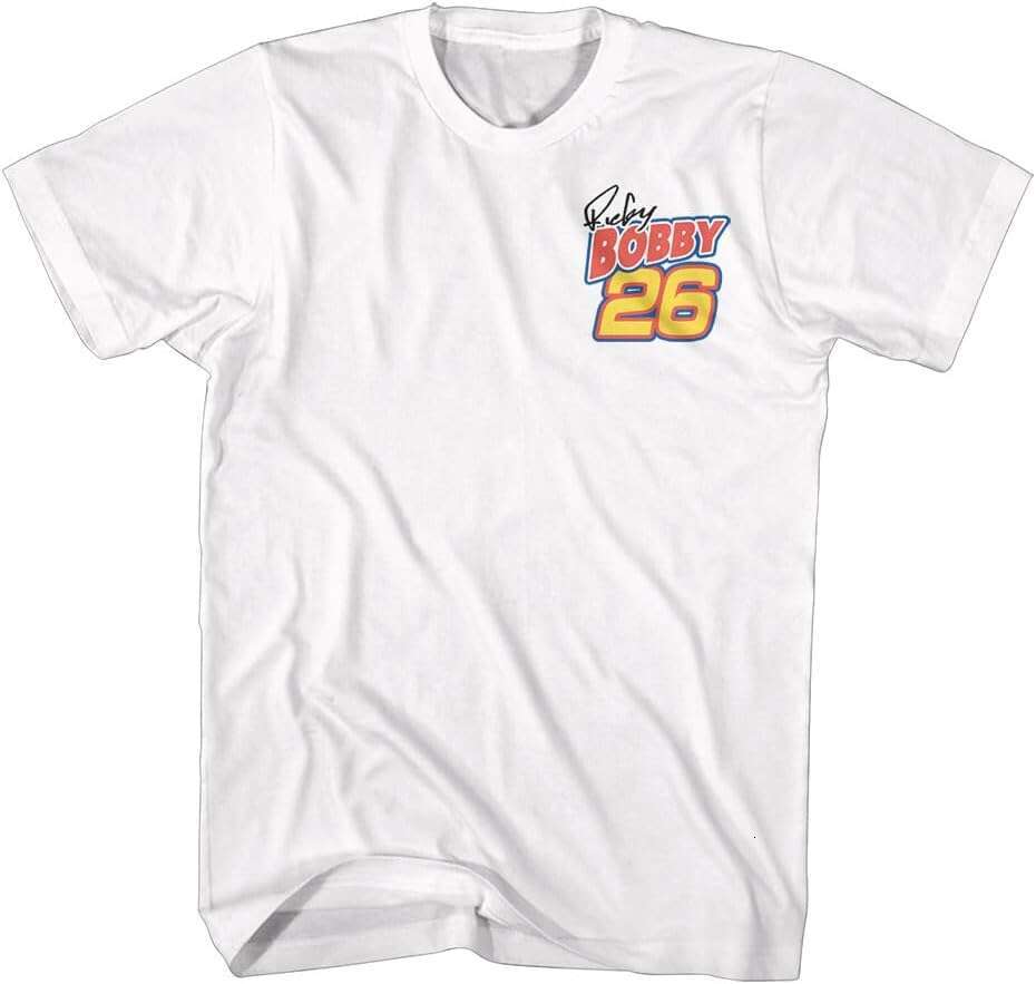 T shirt Mens Talladega Nights Ricky Bobby Best There Is White Short Sleeve shirts tshirt graphic tee Casual tops summer clothes Short sleeve