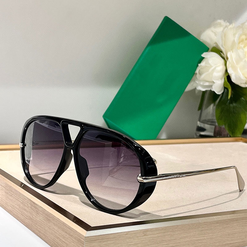Fashion Mens Thin Frame Glasses Mens Womens Retro Anti-UV Large Frame Sunglasses