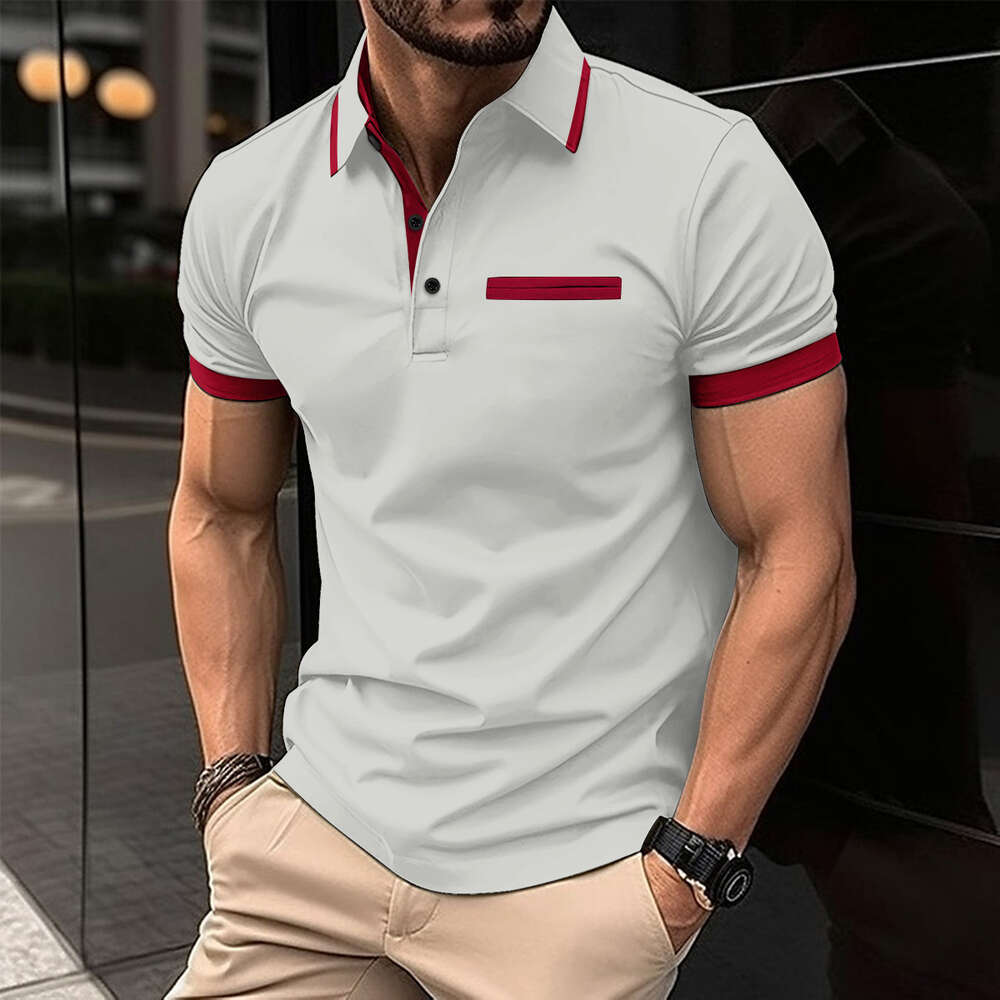 2023 Summer New Men's Short Sleeve Polo
