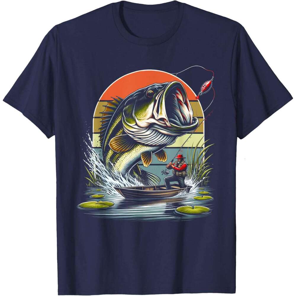 2024 T shirt Mens Fishing Fish T-Shirt shirts tshirt graphic tee Casual tops summer clothes Short sleeve Free shipping