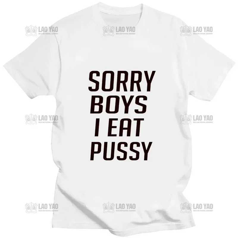 Men's T-Shirts I Eat Pussy Funny Distressed Design Great Grunge Streetwear Men Gothic Hip Hop Cool Cotton Tshirt Aesthetic Print Shirt Men Tops z