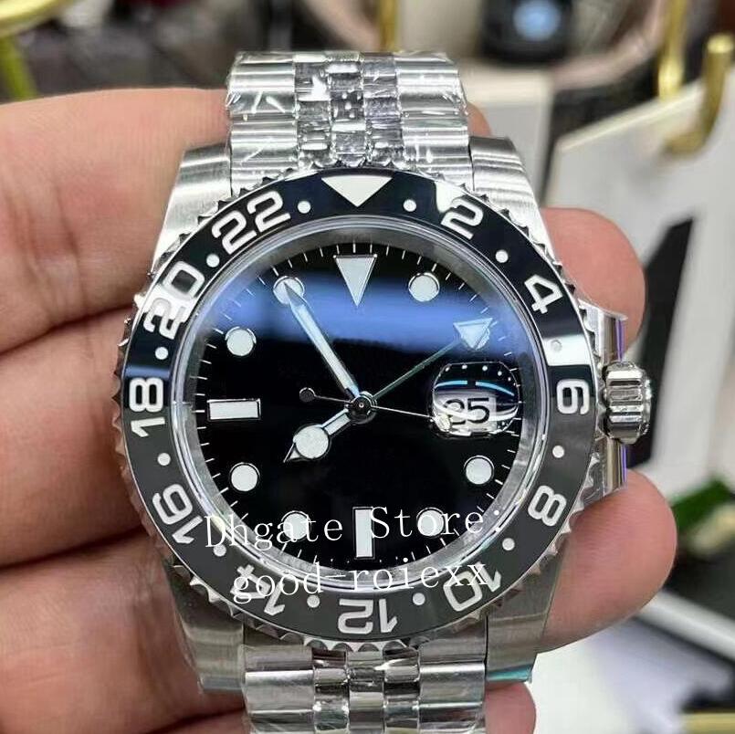 Men's Watches Men Gray Black Ceramic Bezel Watch BP Automatic 2813 BPF Jubilee Bracelet 126710 Luminous 40mm Wristwatches Sapphire Crystal Glass