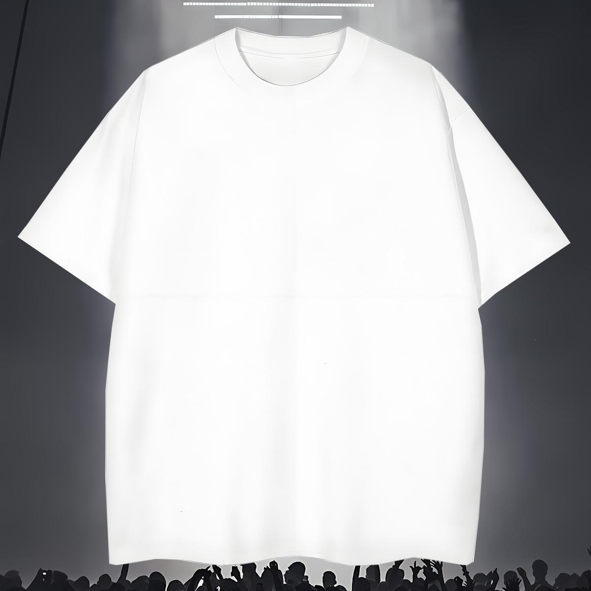 T Shirt For Man 230g Pure Cotton monster Street Wear Crew Neck Anime Print Tshirts Stylist Brand Tees