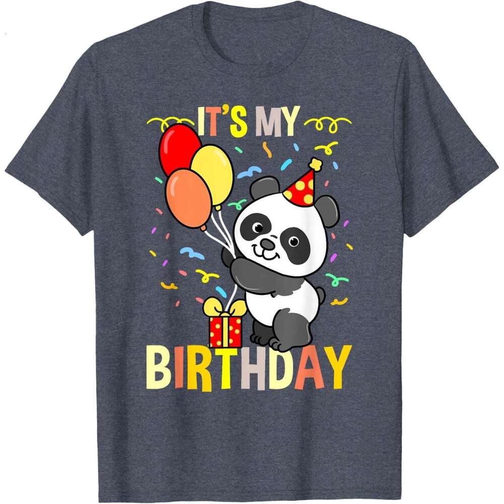 T shirt Mens Its My Birthday Panda Animal T-Shirt shirts tshirt graphic tee Casual tops summer clothes Short sleeve Free shipping