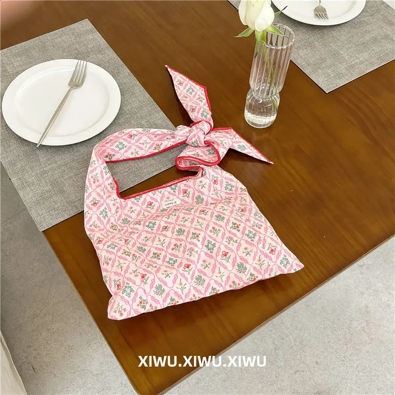 Womens Canvas Shopping Bag Eusable Grocery Shoulder Floral Pattern Printing Eco Handbag Shopper Bags Tote Neceser Mujer 240805