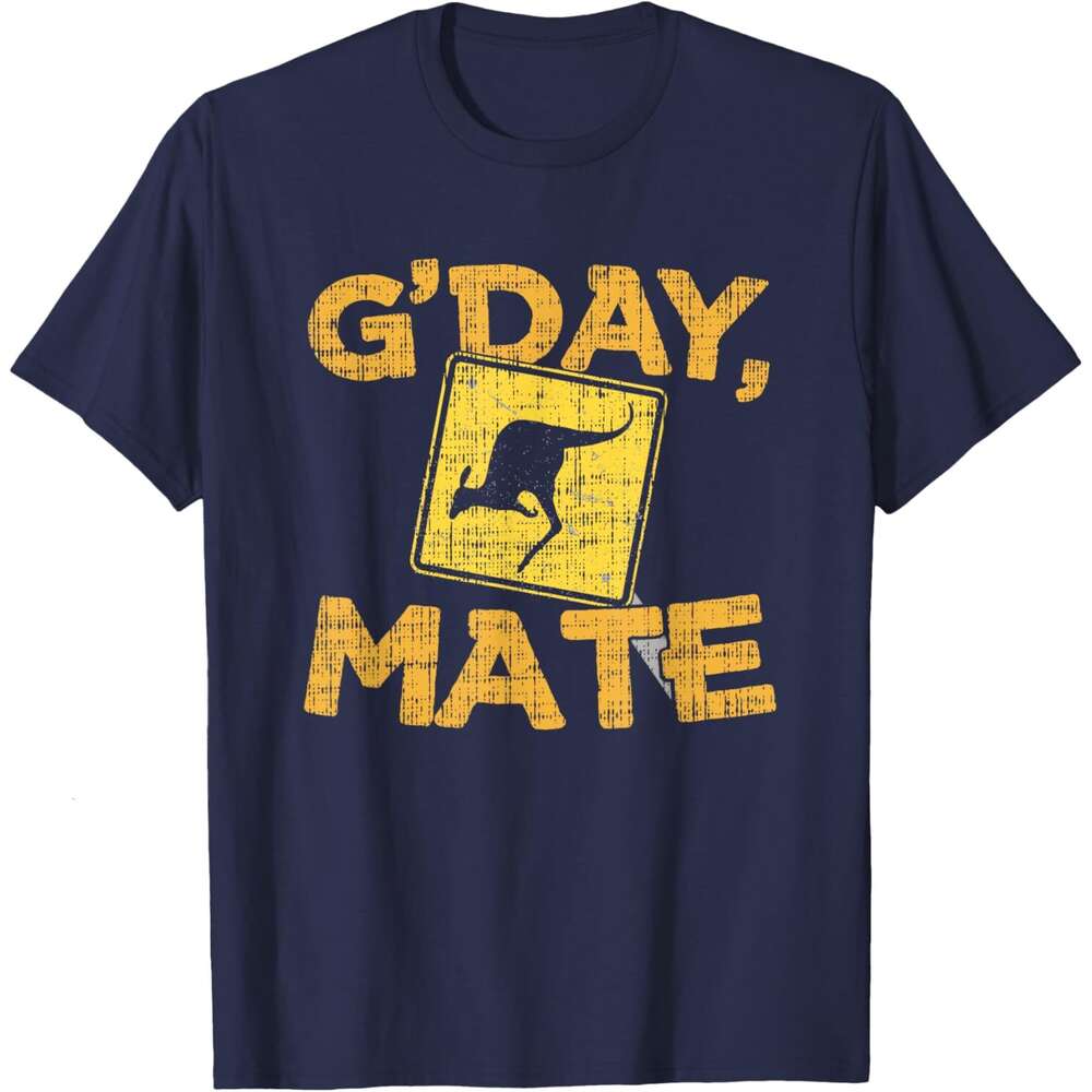 T shirt Mens Gday Mate - Funny Australia Kangaroo T-Shirt shirts tshirt graphic tee Casual tops summer clothes Short sleeve Free shipping