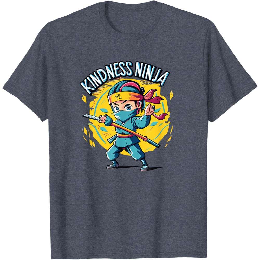 T shirt Mens Anti Bullying Kindness Ninja School Teacher Student shirts tshirt graphic tee Casual tops summer clothes Short sleeve Free shipping
