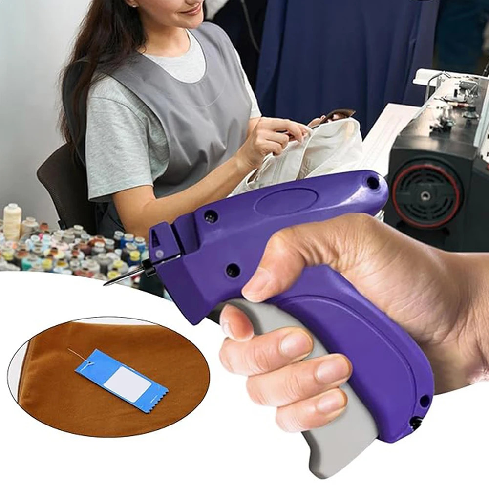 Micro Stitch Gun Quick Fixer Price Tag Gun Quilt Tacking Device Clothing Quick Stitch Repair Tag Attacher Gun Kit Sewing Tool 240805