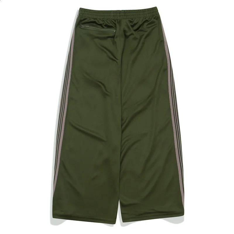 Fashion Nee dles Butterfly Embroidery Striped Sweatpants Loose Casual Mens Womens Wide Leg Pants 240805