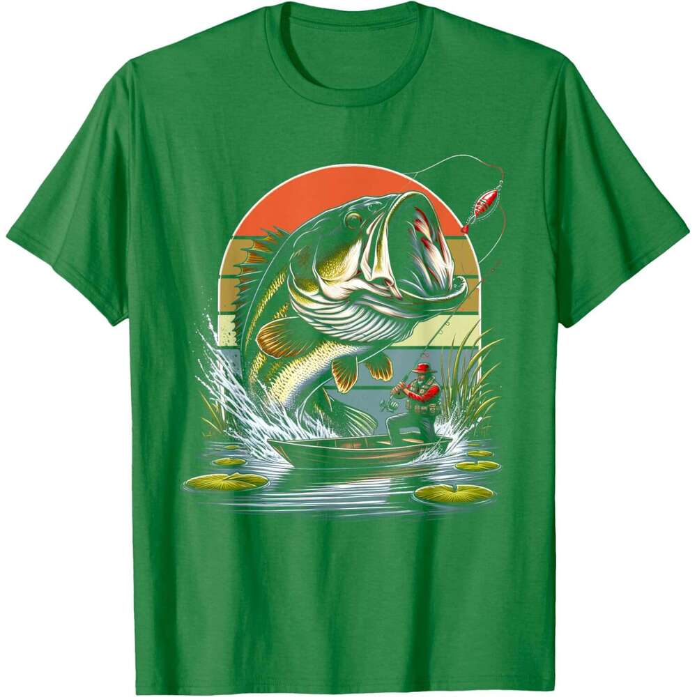 2024 T shirt Mens Fishing Fish T-Shirt shirts tshirt graphic tee Casual tops summer clothes Short sleeve Free shipping