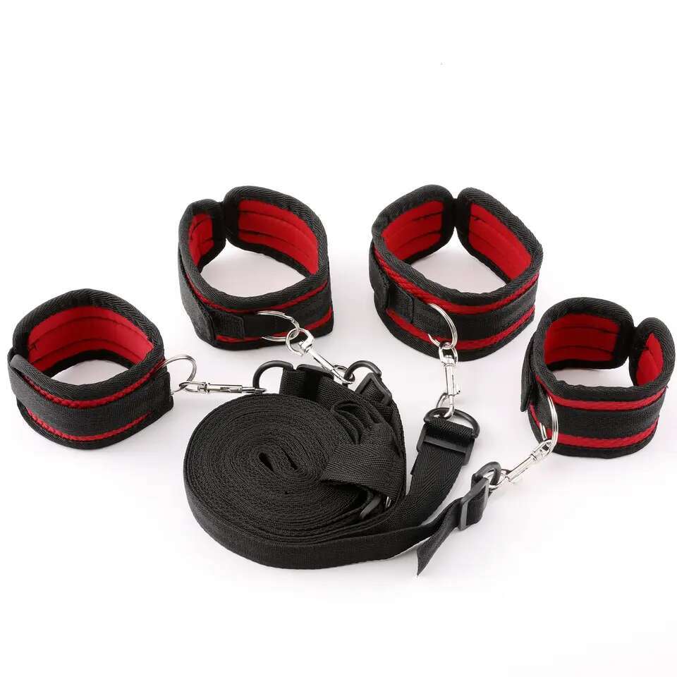 Factory Price SM bondage Restraint High Quality Bed Bondage Kit Set BDSM Fetish Handcuffs Toy