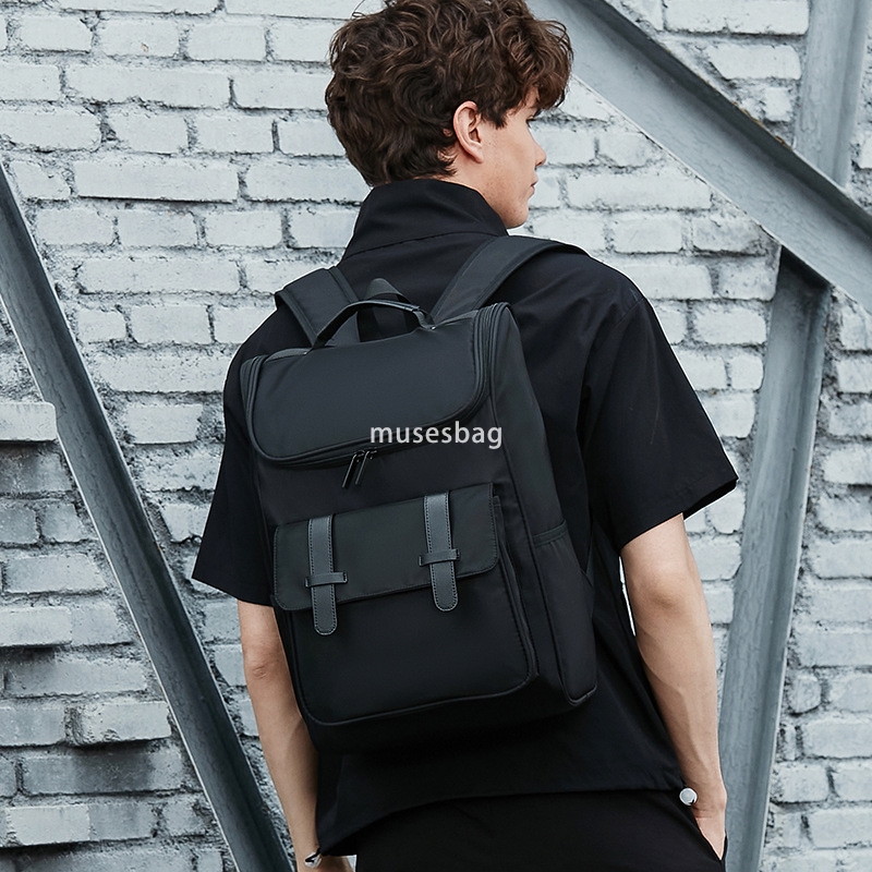 Fashion brand backpack men's fashion trend junior high school students backpack college students high school leisure large capacity travel backpa