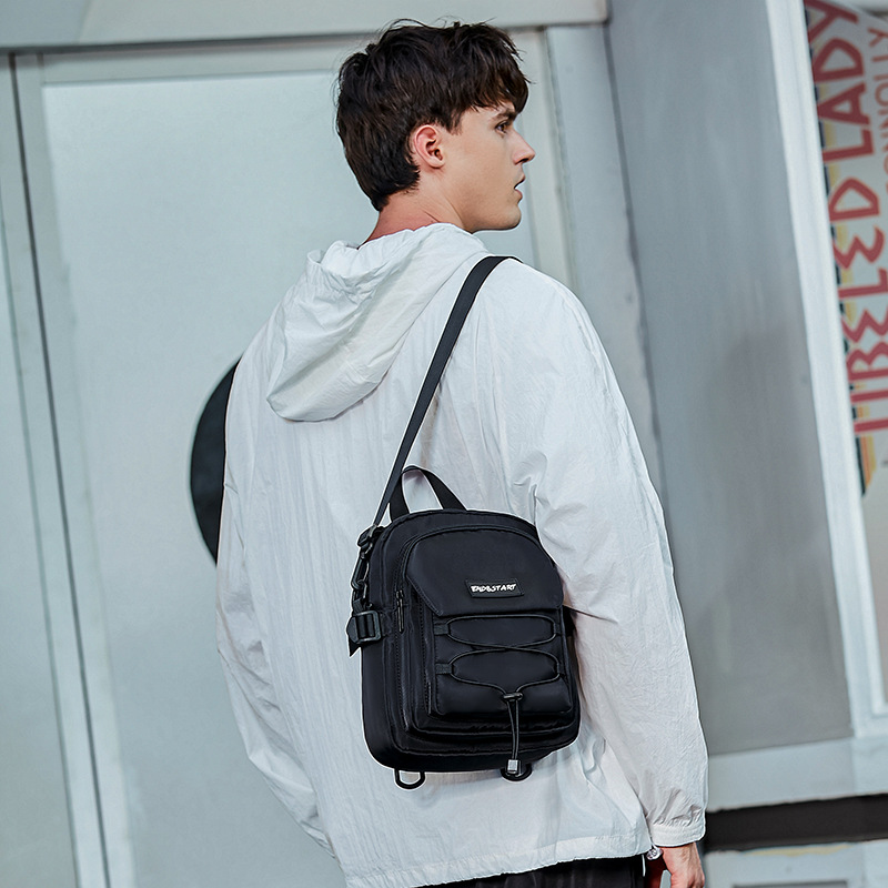 Fashion brand multi-purpose crossbody bag men's casual chest bag ins three backpack lightweight mini backpack women