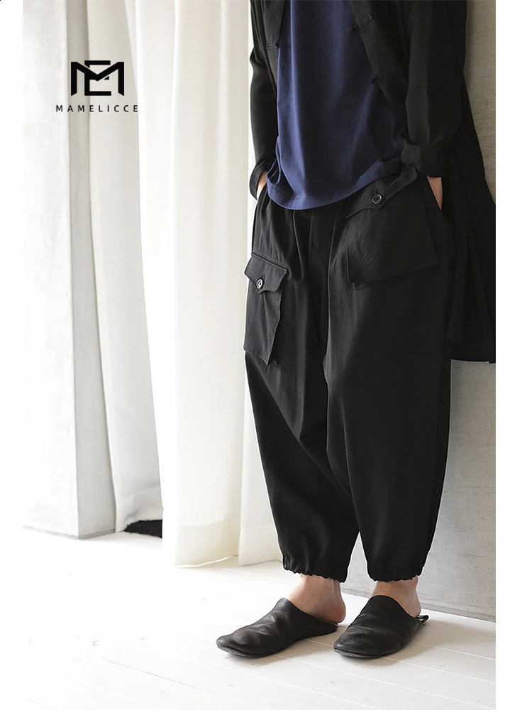 MAMELICCE man pants Cargo pants man korean clothes Male clothes Mens summer pants Casual pants man wide legged pants 240805