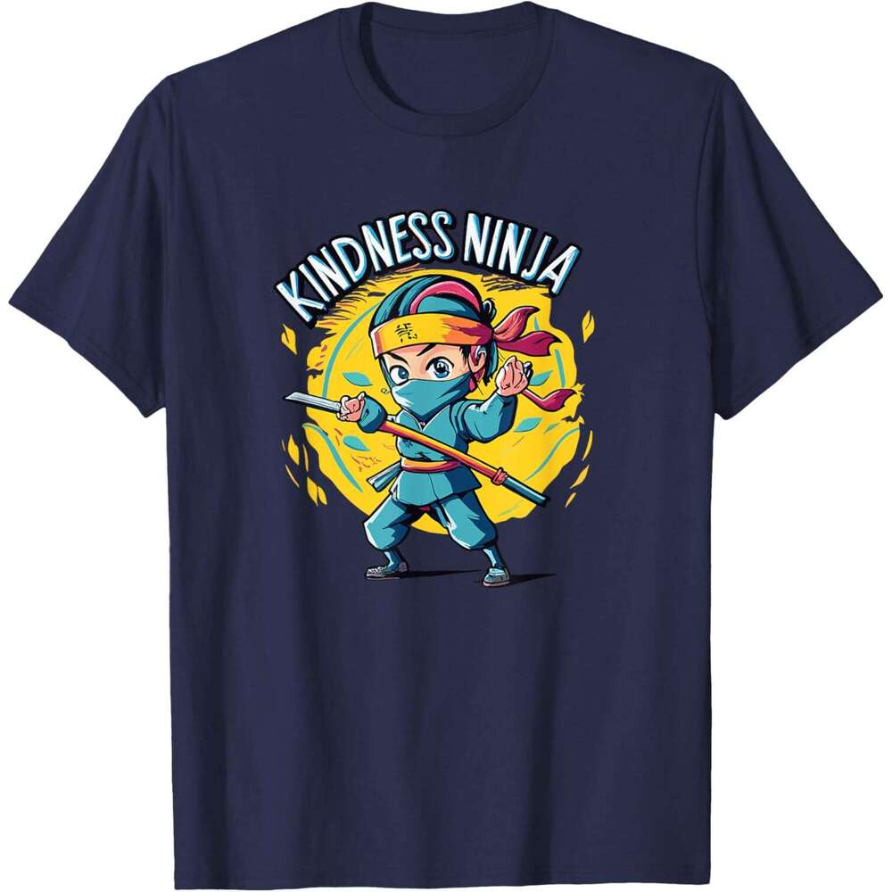 T shirt Mens Anti Bullying Kindness Ninja School Teacher Student shirts tshirt graphic tee Casual tops summer clothes Short sleeve Free shipping