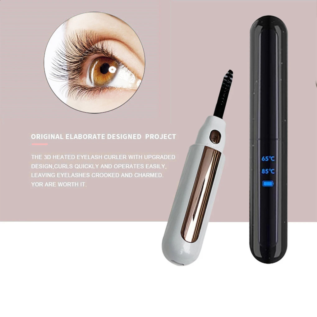 Easy to electrically heat eyelash curler rechargeable longlasting beauty 240729