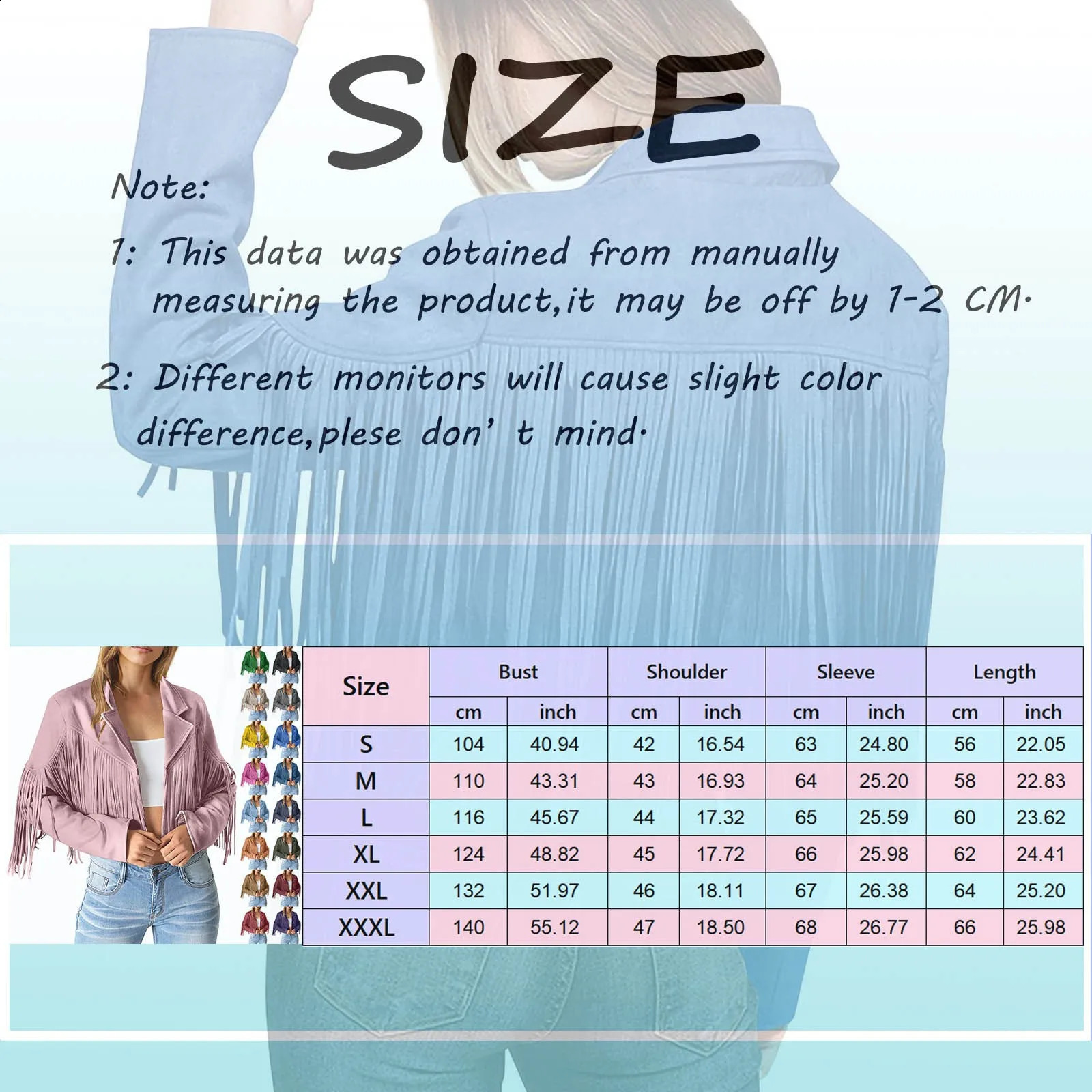 European and American Vintage Fringed Leather Jackets Tassel Suede Motorcycle Bomber Cropped Coats Western Overcoat 240802 - view 7