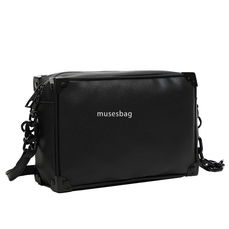 Men's single shoulder bag brand box bag trend personality girl crossbody bag fashion unisex single shoulder all match small square bag