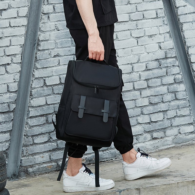 Fashion brand backpack men's fashion trend junior high school students backpack college students high school leisure large capacity travel backpa