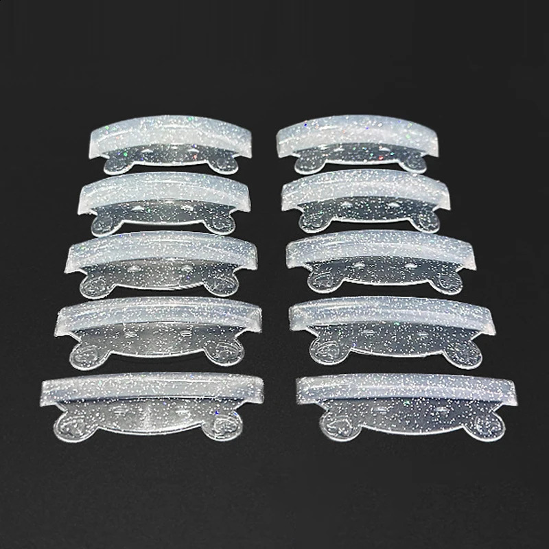 5 pairs of silicone eyelash burn pads adhesive curler shielding and lifting 3D application makeup tools accessories 240729