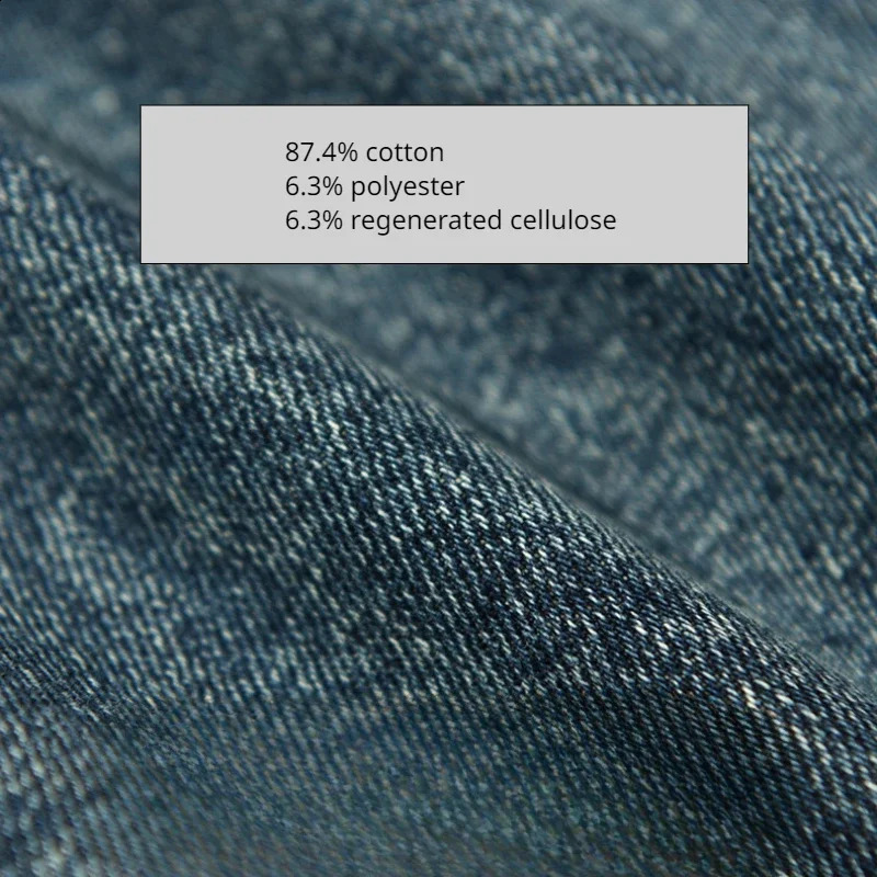 Spring Autumn Cotton Retro Washed Jeans Men Clothing Casual Loose Straight Men Trousers AG7180 240805