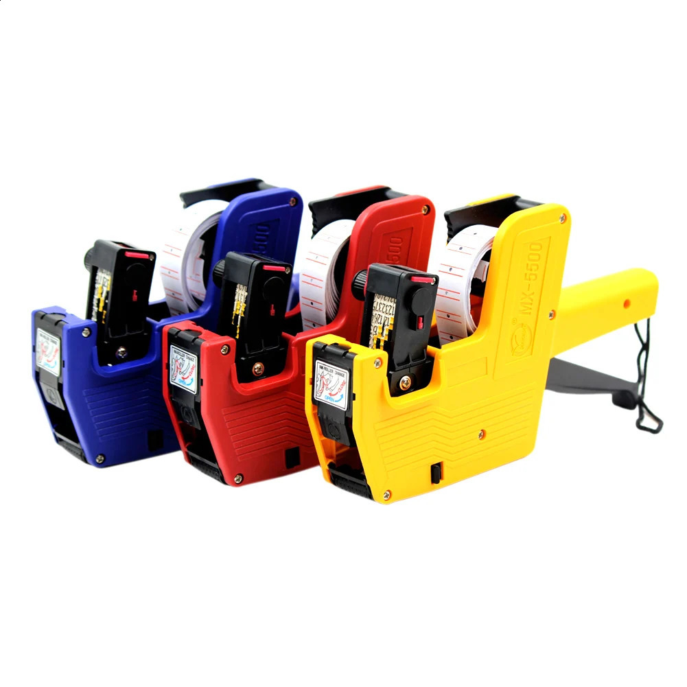 8 Digits Digital Tag Gun Handheld Price Label Gun 1 Lines Labels 1 Ink 5500 Price Tag Marker Machine Labeler Labeller Sticker 240805