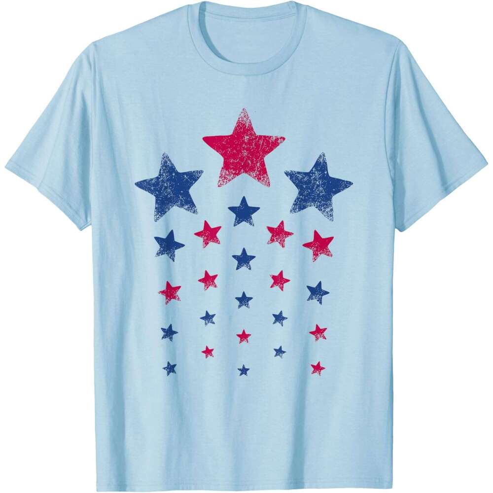 T shirt Mens 4th of July Shirts Women Men Kids Cute USA Patriotic Stars T-Shirt shirts tshirt graphic tee Casual tops summer clothes Short sleeve Free