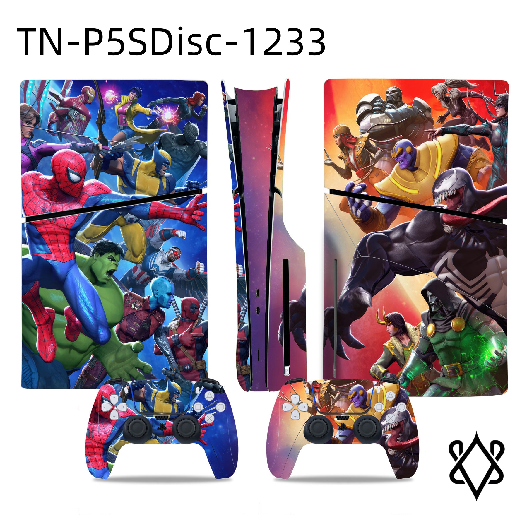 Anti-Scratch Controller Console Skin Sticker For PS5 Slim Disc