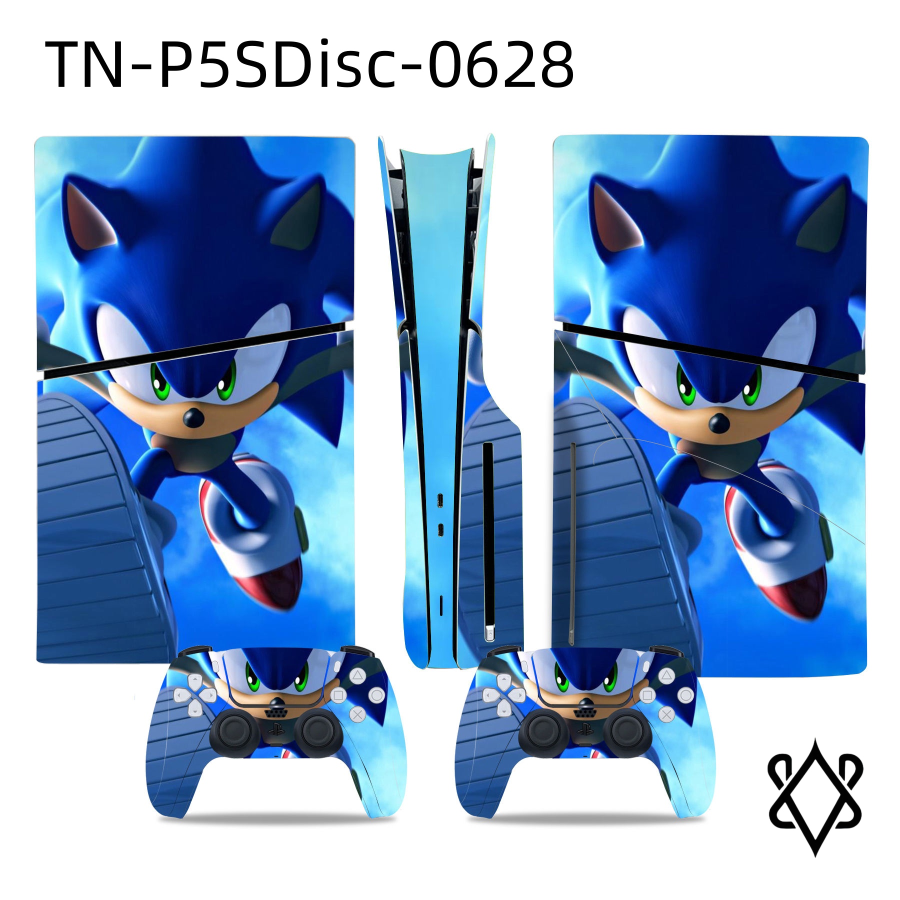 Anti-Scratch Controller Console Skin Sticker For PS5 Slim Disc