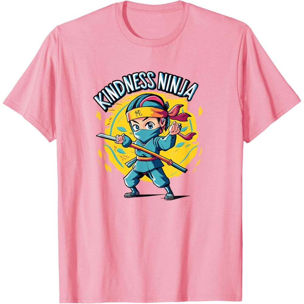 T shirt Mens Anti Bullying Kindness Ninja School Teacher Student shirts tshirt graphic tee Casual tops summer clothes Short sleeve Free shipping