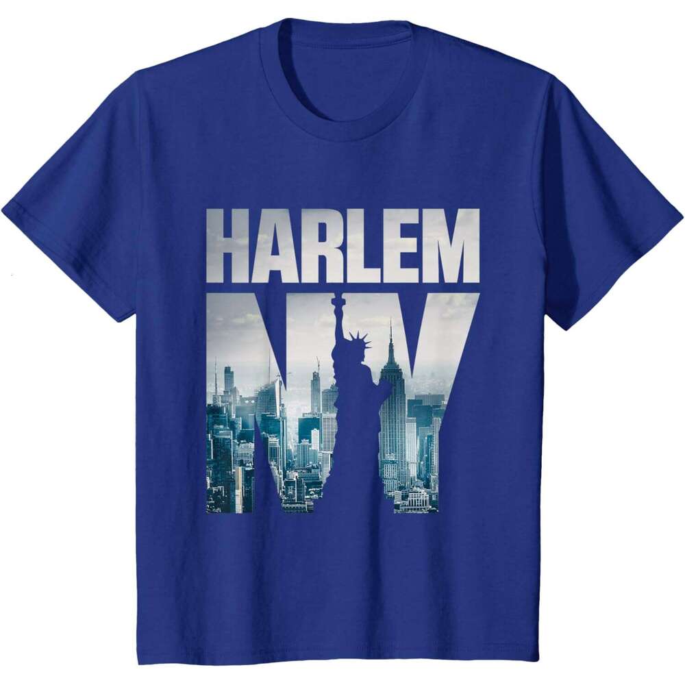 T shirt Mens Tee shirts, Harlem New York City Skyline Short Sleeve T-Shirt shirts tshirt graphic tee Casual tops summer clothes Short sleeve Free ship