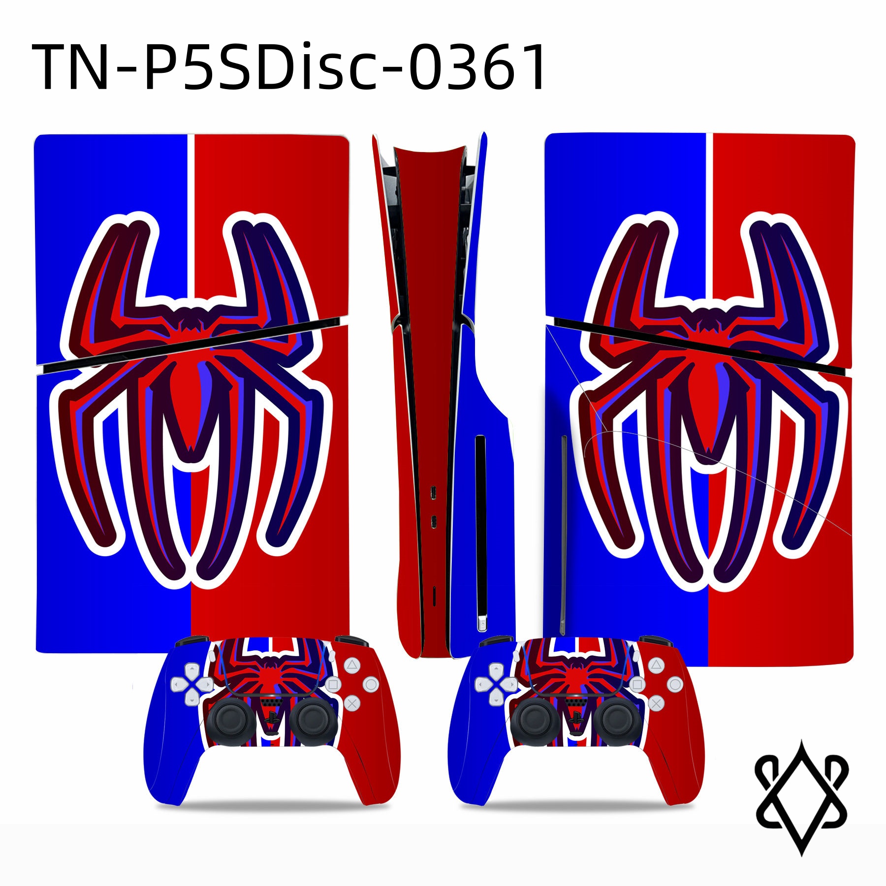 Anti-Scratch Controller Console Skin Sticker For PS5 Slim Disc