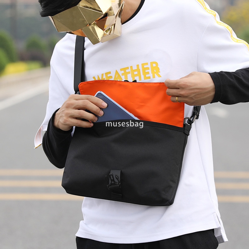 Manufacturers direct shoulder bag male fashion brand crossbody bag fashion double messenger bag backpack male bag a piece of hair