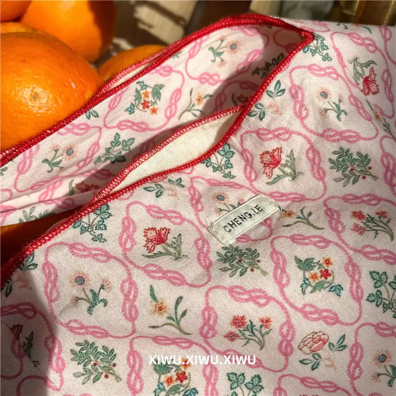 Womens Canvas Shopping Bag Eusable Grocery Shoulder Floral Pattern Printing Eco Handbag Shopper Bags Tote Neceser Mujer 240805