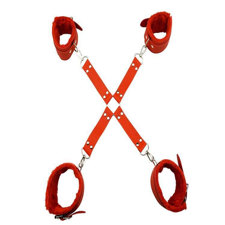 Sexshop Restraint Bondage Kit Wrist and Ankle Strap Bondage Bed Sex for Couples Fun Foreplay