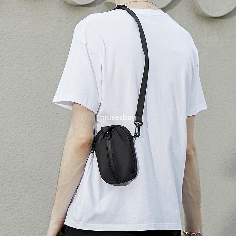 Men's crossbody bag ins fashion brand mini small body bag personality shoulder purse hanging bag hip hop trend mobile phone bag
