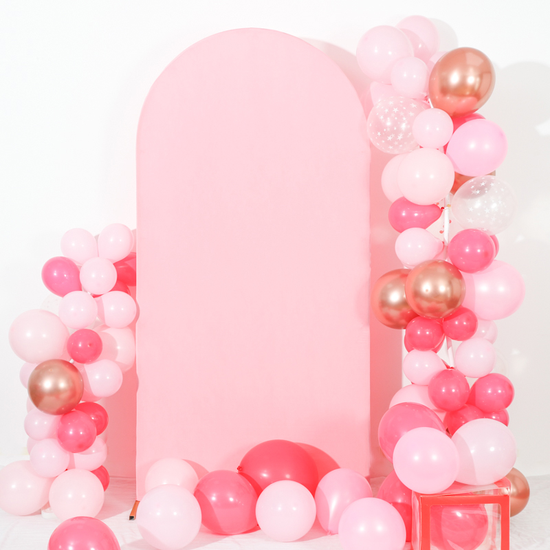Wedding decoration arch background cloth high elasticity birthday party background set photography cloth semi-circular background cover