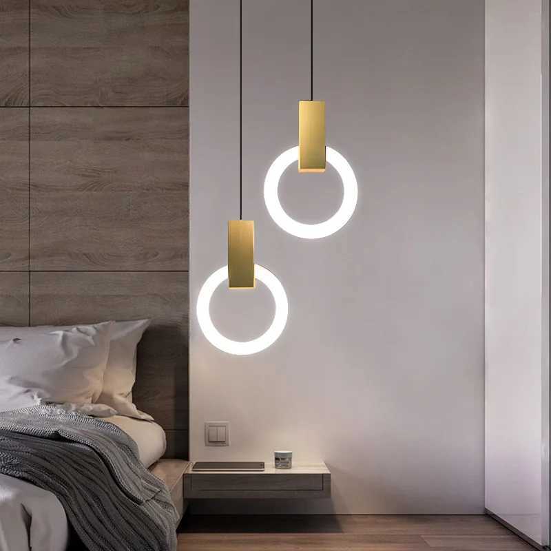 Nordic Simple LED Pendant Light Living Room Stairs In Chandelier Creative Dining Room Bedroom LED Ceiling Pendant Lamp X250307