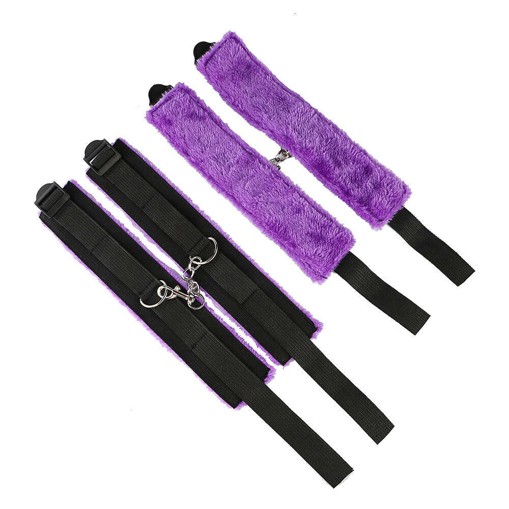 factory price SM bondage restraint nylon 7 Pcs Bed Bondage Kit BDSM Fetish toy