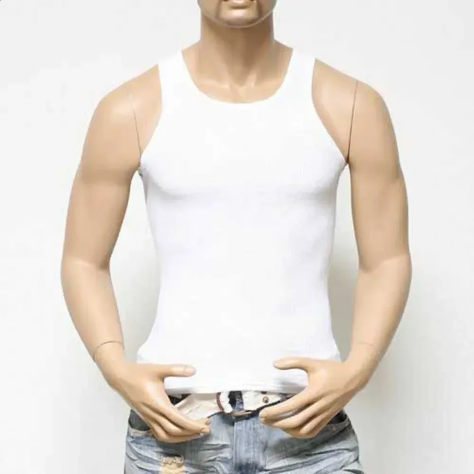 Mens vest sleeveless muscle sportswear gym workout Stringer fitness Tshirt Beater bodybuilding singles 240802