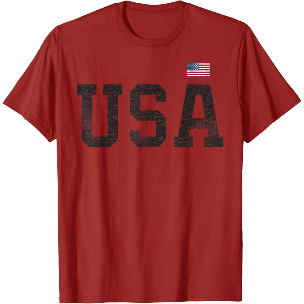 T shirt Mens USA T Shirt Women Men Patriotic American Flag 4th of July T-Shirt shirts tshirt graphic tee Casual tops summer clothes Short sleeve Free 